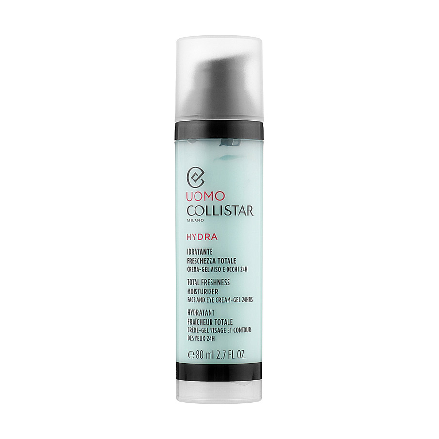 Чоловічий крем-гель для обличчя та шкіри навколо очей Collistar Total Freshness Moisturizer Face And Eye Cream-Gel 24H, 80 мл